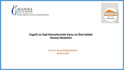 Engelli-Yaşlı Hizmetlerinde Kamu ve Özel Sektör - 9673